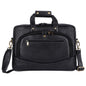 Leather Laptop Messenger Bag – 15.5" Unisex Bag with Adjustable Strap (Black)