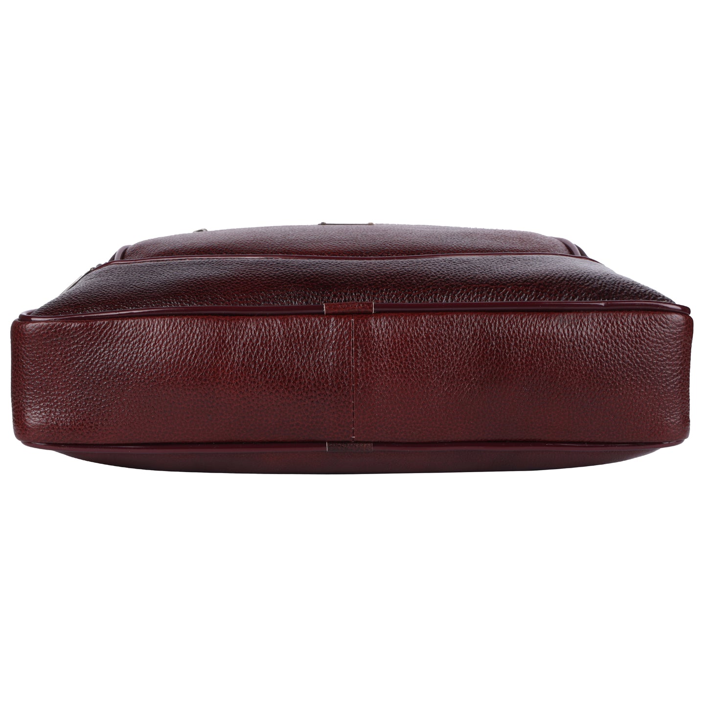 Faux Leather Laptop Briefcase – 15.6" Professional Messenger Bag (Burgundy)