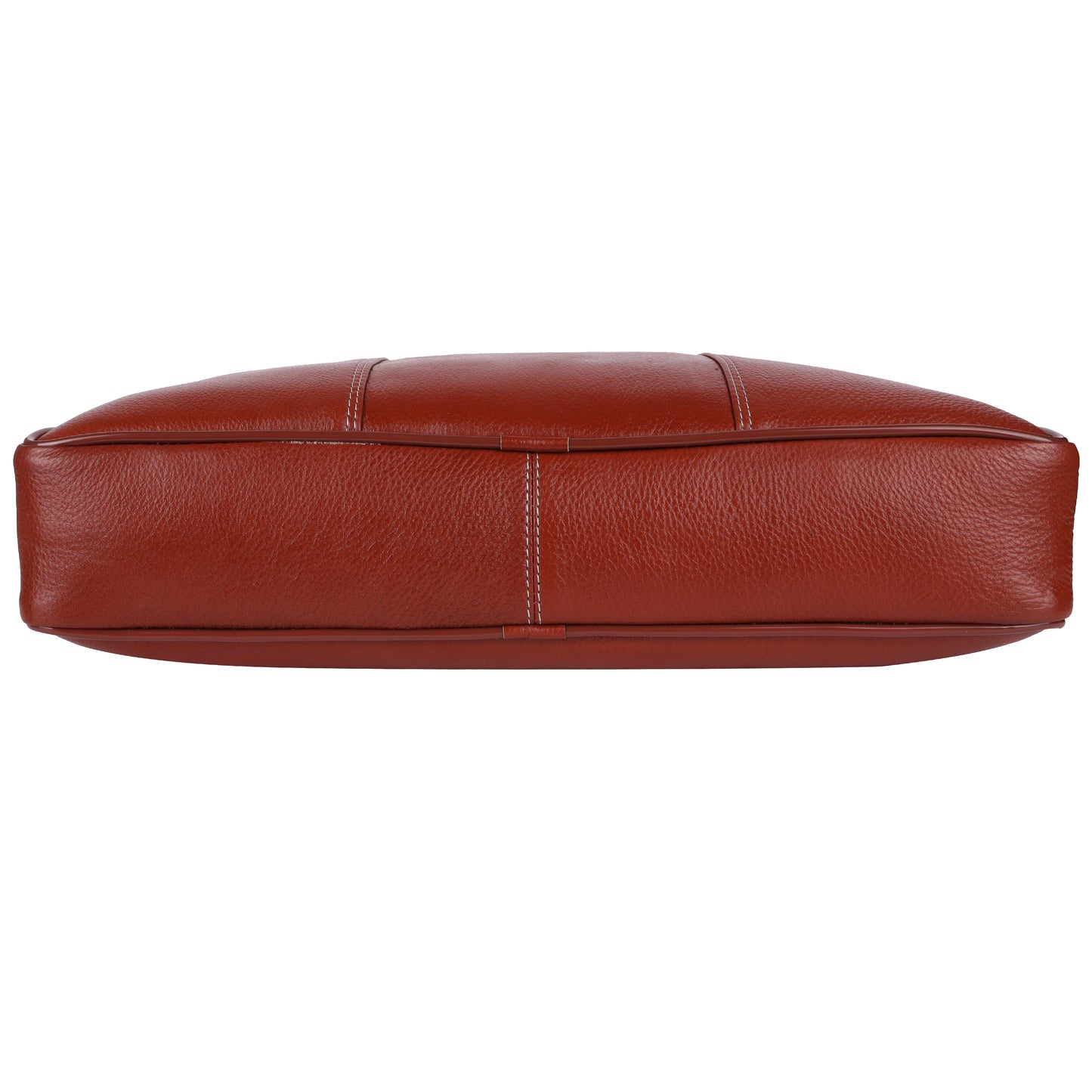 Full-Grain Leather Laptop Briefcase – 15.5" Professional Messenger Bag (Tan)