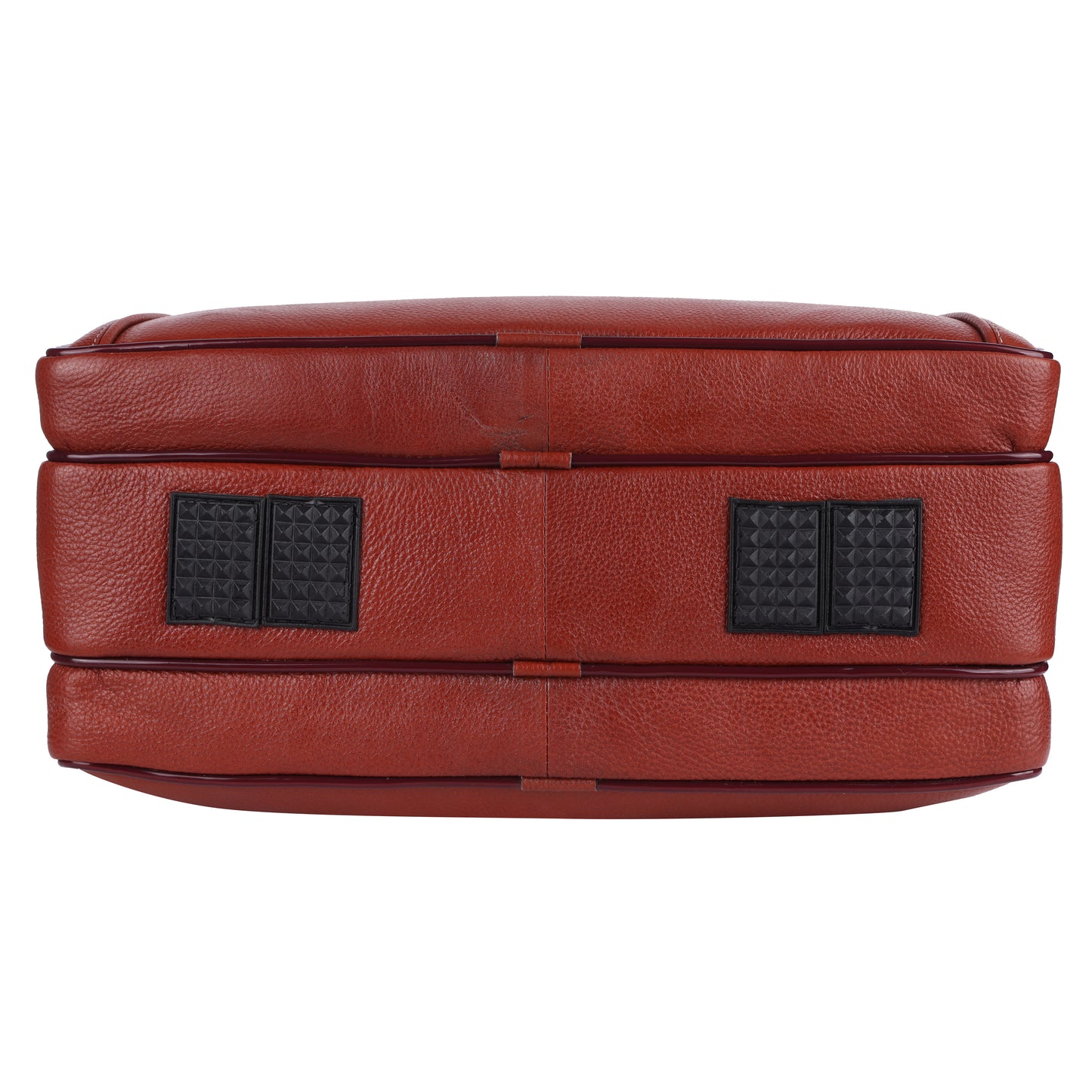 Genuine Leather Expandable Laptop Briefcase – 16" Multi-Compartment Messenger Bag (Tan)