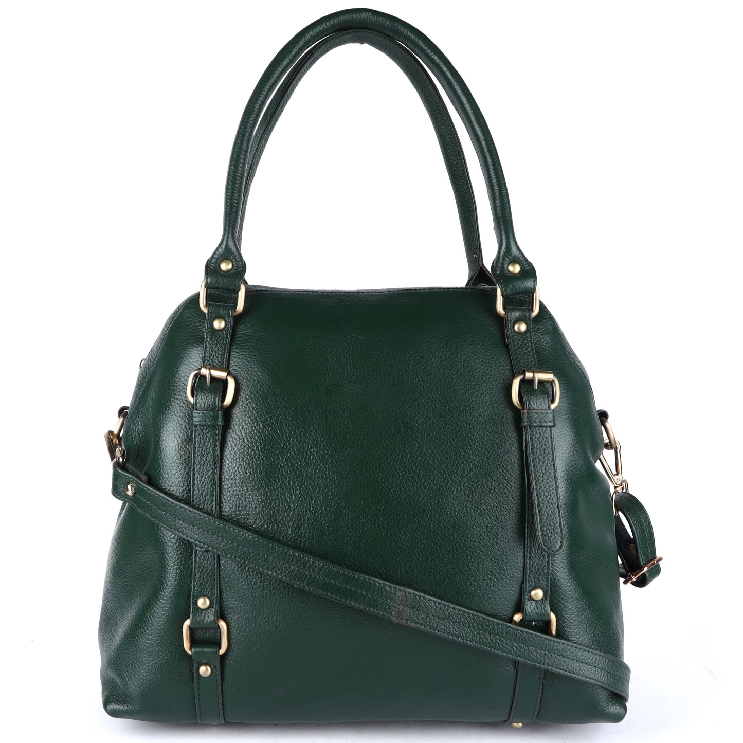 Livinwise Women's Green Pebble Leather Convertible Handbag