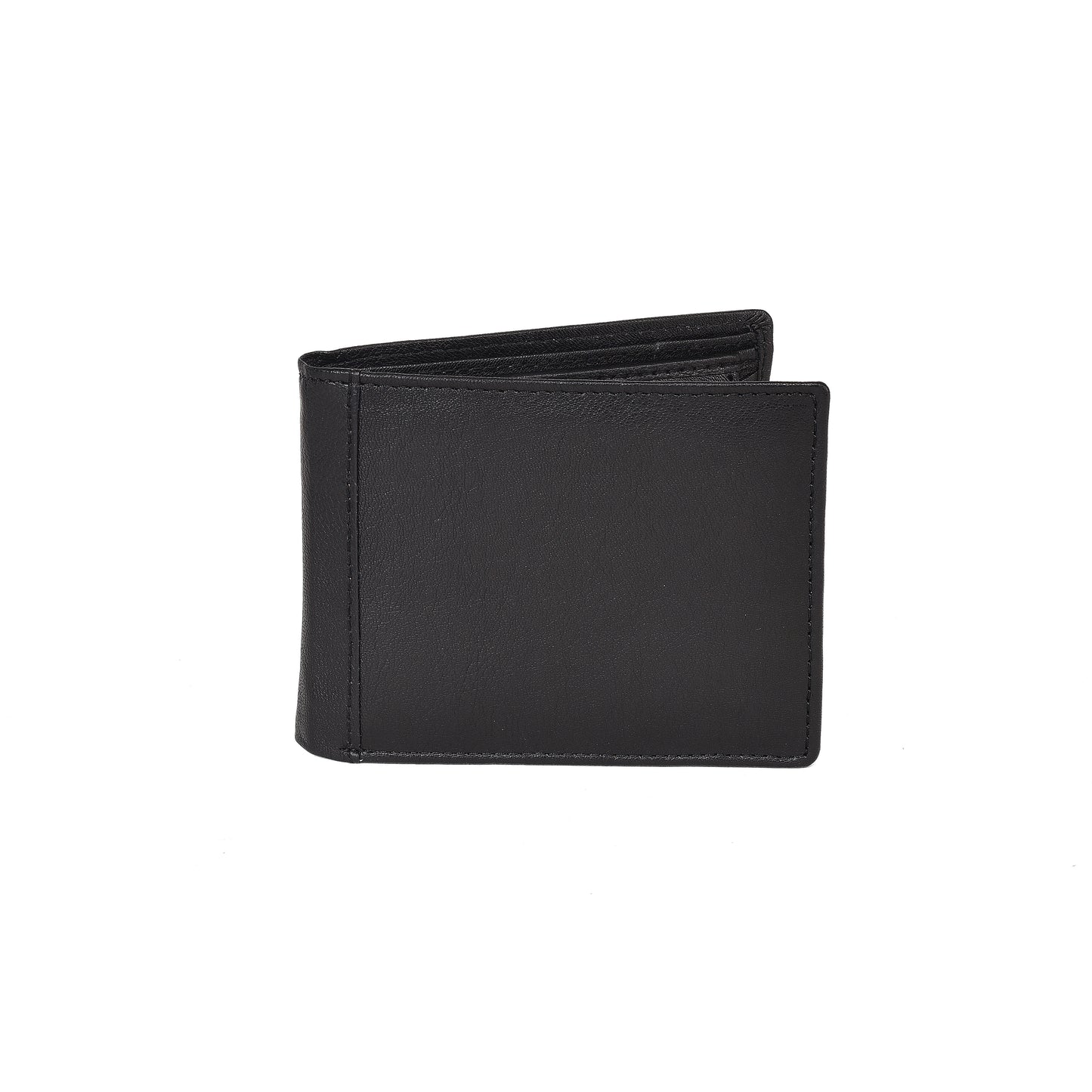 Livinwise Men’s Genuine Leather Bifold Wallet with Coin Pocket – Black
