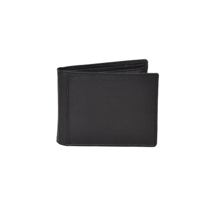 Livinwise Men’s Genuine Leather Bifold Wallet with Coin Pocket – Black