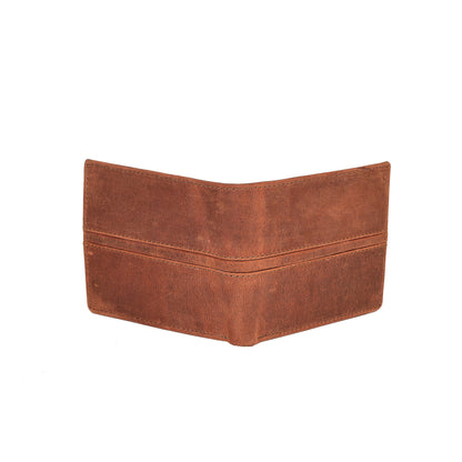 Livinwise Men’s Genuine Leather Bifold Wallet with Coin Pocket – Vintage Brown