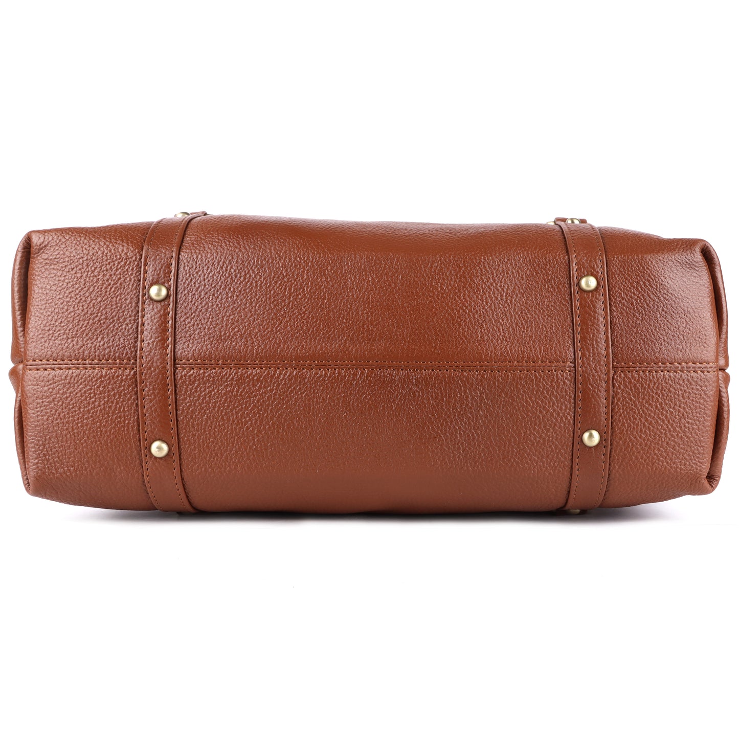 Livinwise Genuine TAN Leather Satchel Bag for Women & Girls