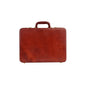 Genuine Leather Hard-Shell Attaché Briefcase – 15.6" Laptop Case (Brown)