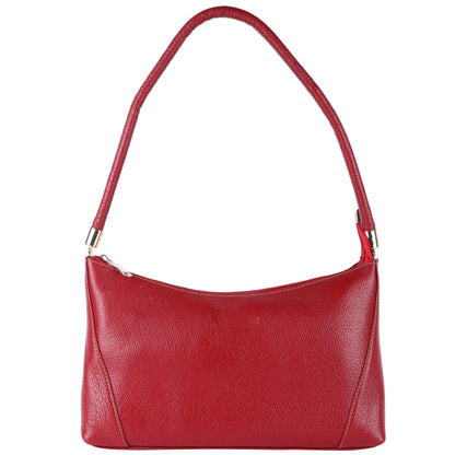 Livinwise Genuine Red Leather Shoulder Bag for Women
