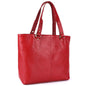 Livinwise Genuine Red Leather Tote Bag for Women