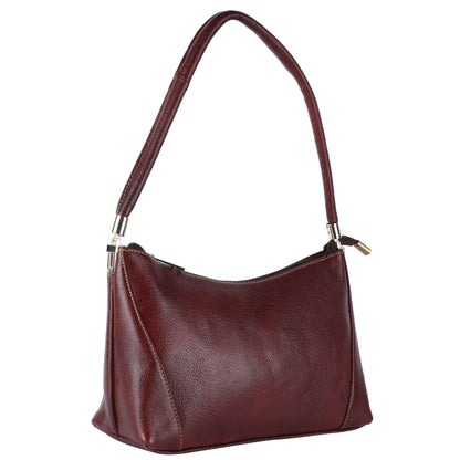 Livinwise Genuine Mahogany Leather Shoulder Bag for Women