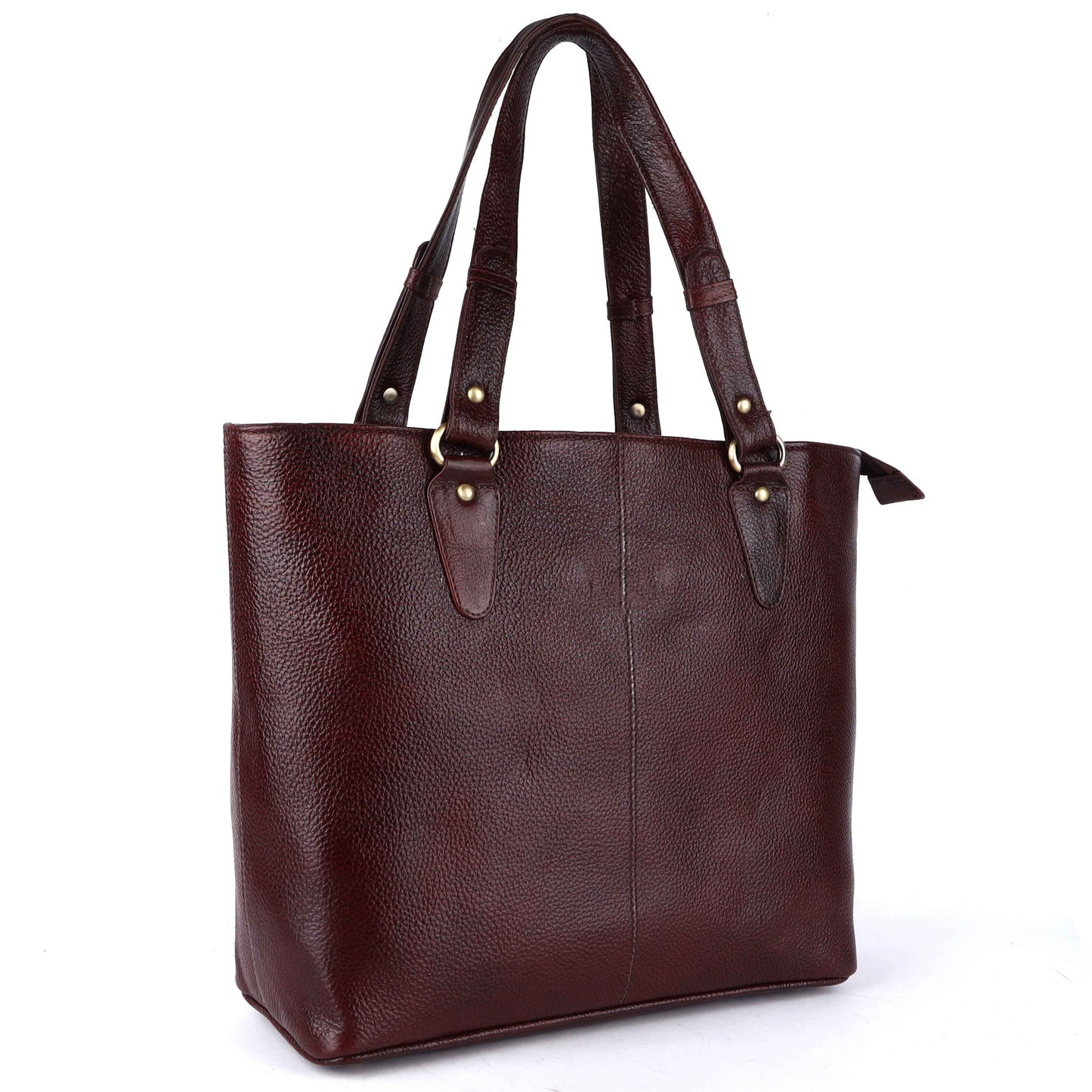 Livinwise Genuine Mahogany Leather Tote Bag for Women