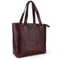 Livinwise Genuine Mahogany Leather Tote Bag for Women