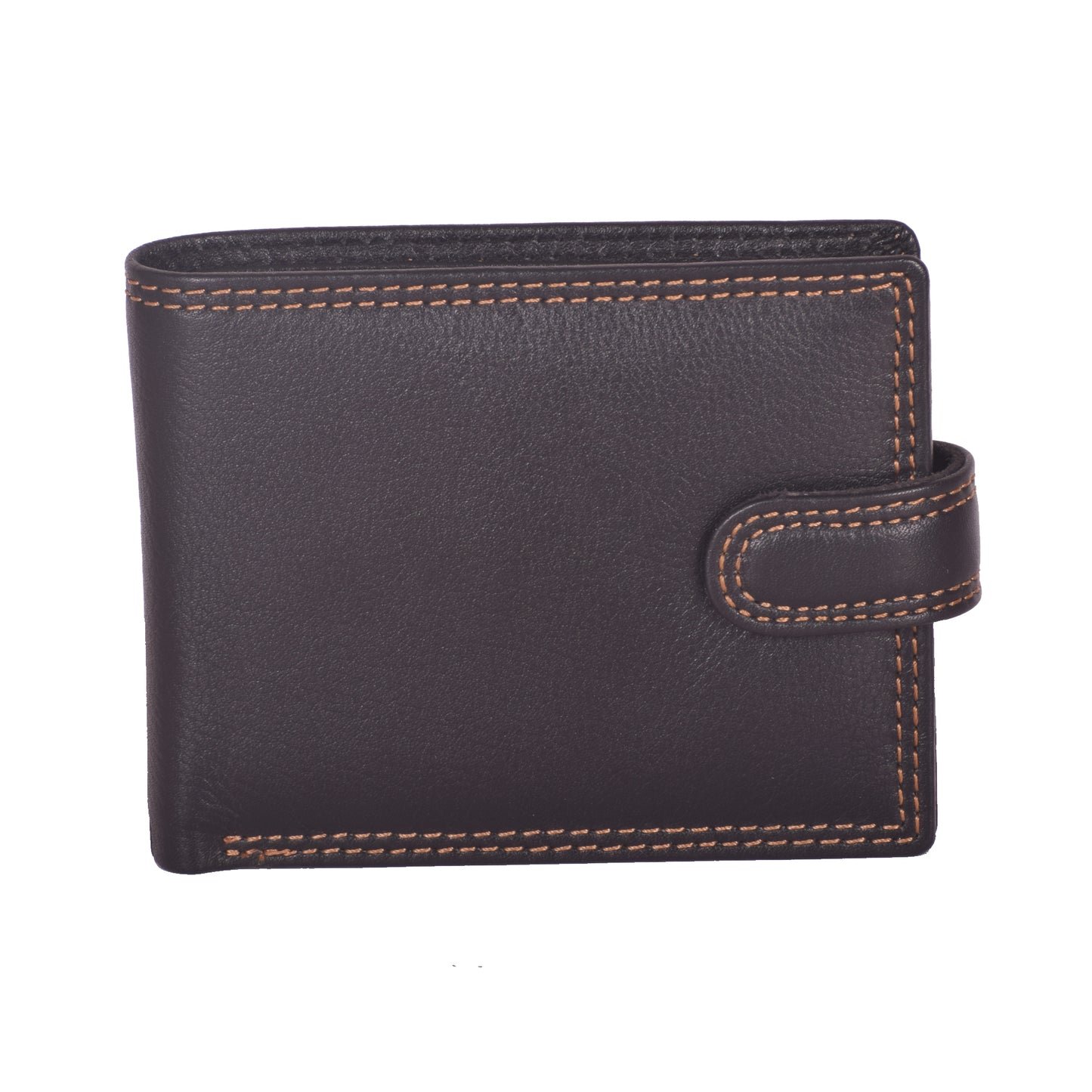 Livinwise Compact Leather Wallet with Coin Pocket and Snap Closure