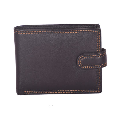 Livinwise Compact Leather Wallet with Coin Pocket and Snap Closure