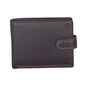 Livinwise Compact Leather Wallet with Coin Pocket and Snap Closure