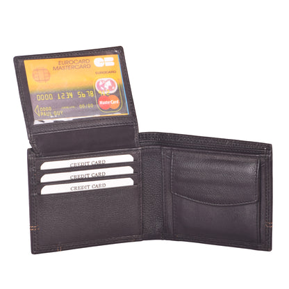 Livinwise Classic Men’s Black Leather Bifold Wallet