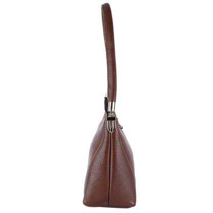 Livinwise Genuine Brown Leather Shoulder Bag for Women
