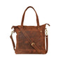Livinwise Genuine Distressed Leather Convertible Tote Crossbody Bag