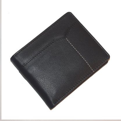 Livinwise Men's Premium Leather Bifold Wallet with Coin Pocket & V-Stitch Detail