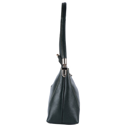Livinwise Genuine Green Leather Shoulder Bag for Women
