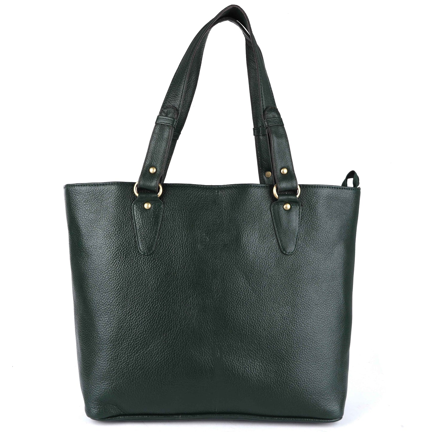 Livinwise Genuine Green Leather Tote Bag for Women