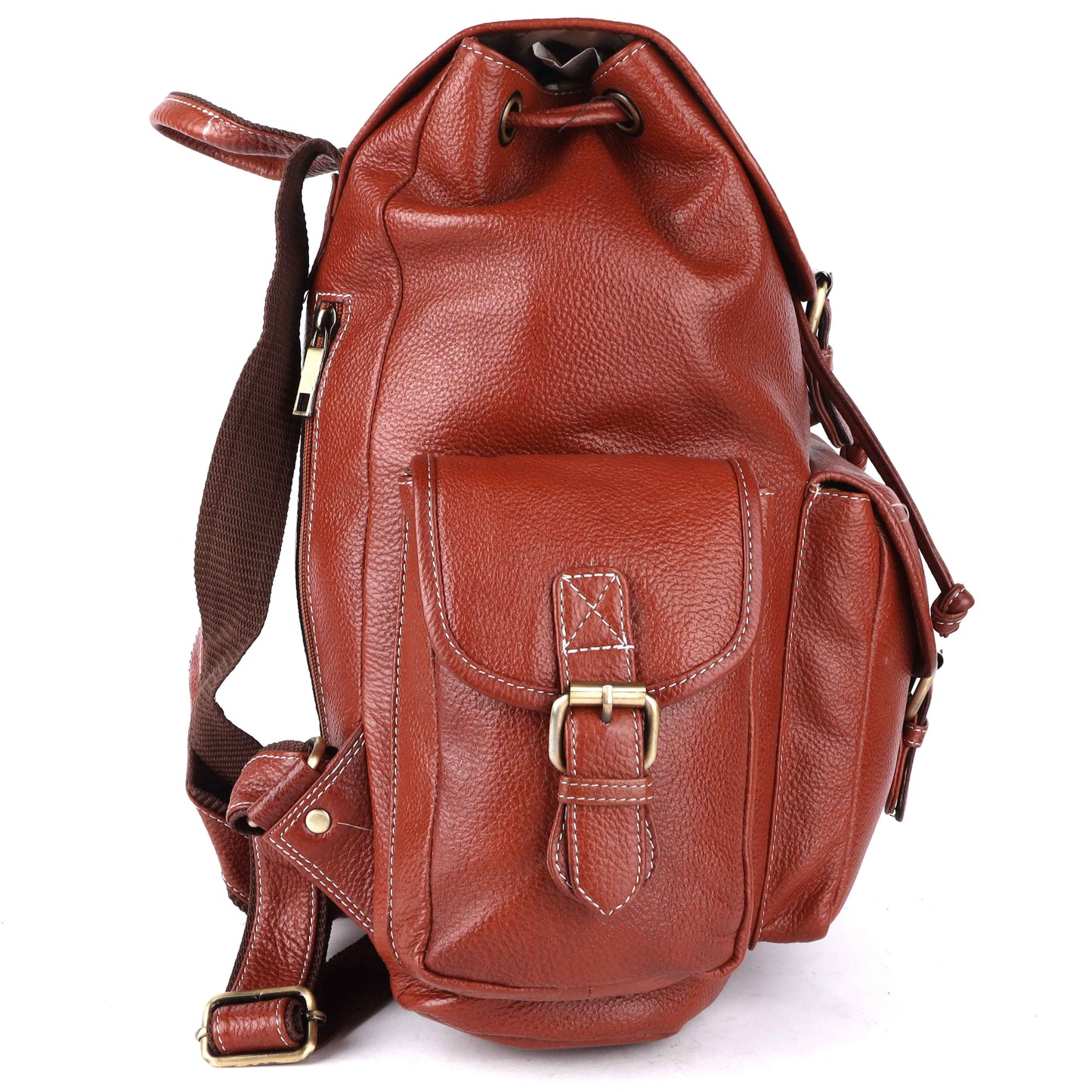 Livinwise Genuine Terracotta Leather Vintage Rucksack Backpack for Women