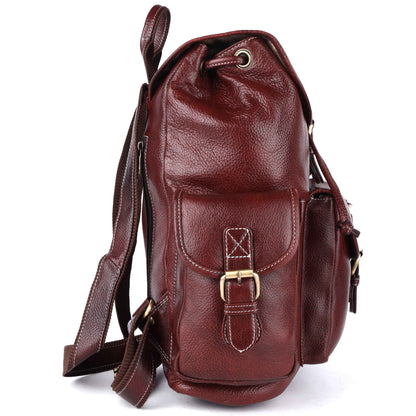 Livinwise Genuine Mahogany Leather Vintage Rucksack Backpack for Women
