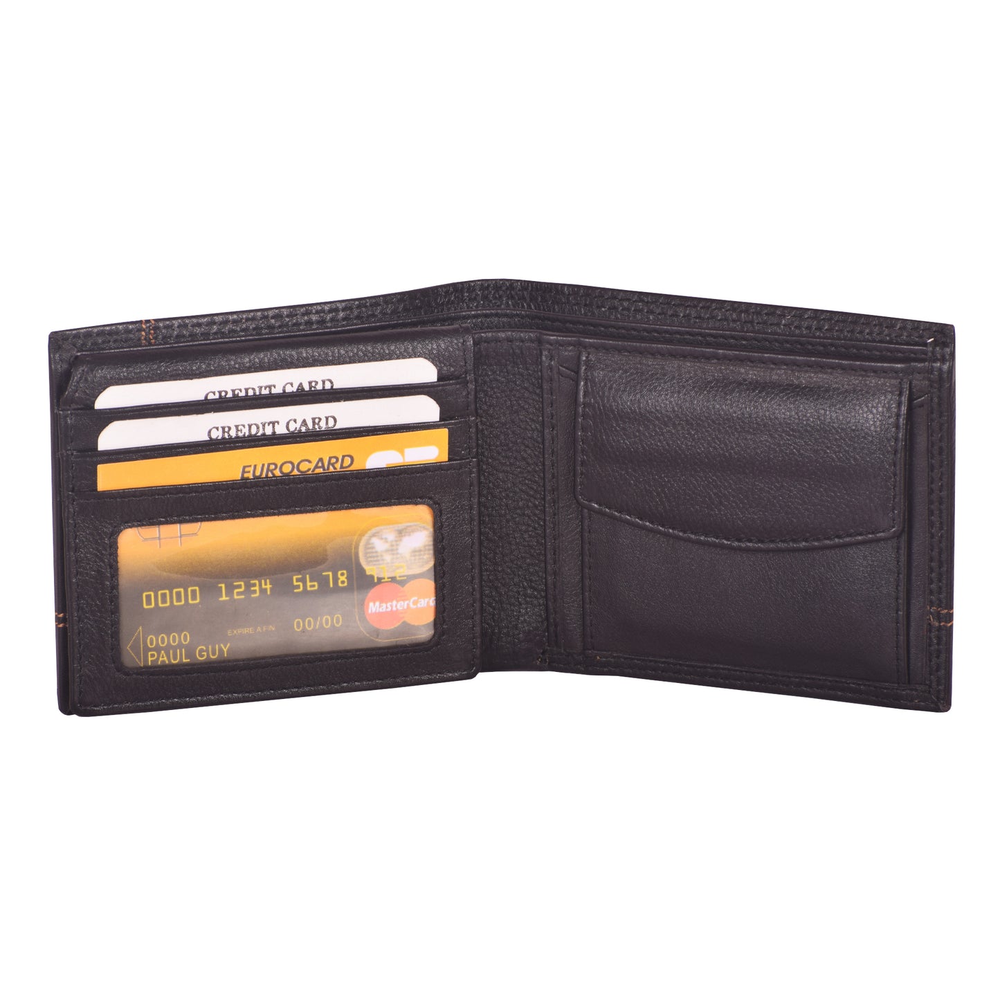 Livinwise Classic Men’s Black Leather Bifold Wallet