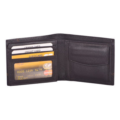 Livinwise Classic Men’s Black Leather Bifold Wallet