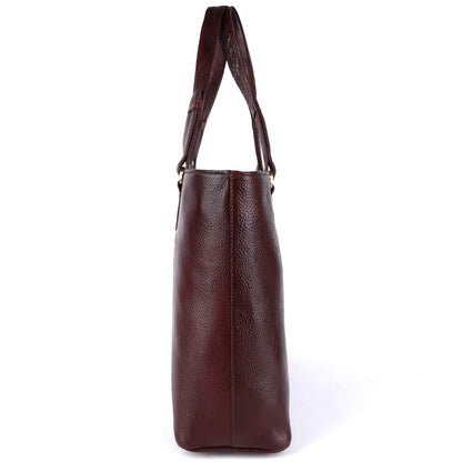 Livinwise Genuine Mahogany Leather Tote Bag for Women