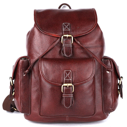 Livinwise Genuine Mahogany Leather Vintage Rucksack Backpack for Women