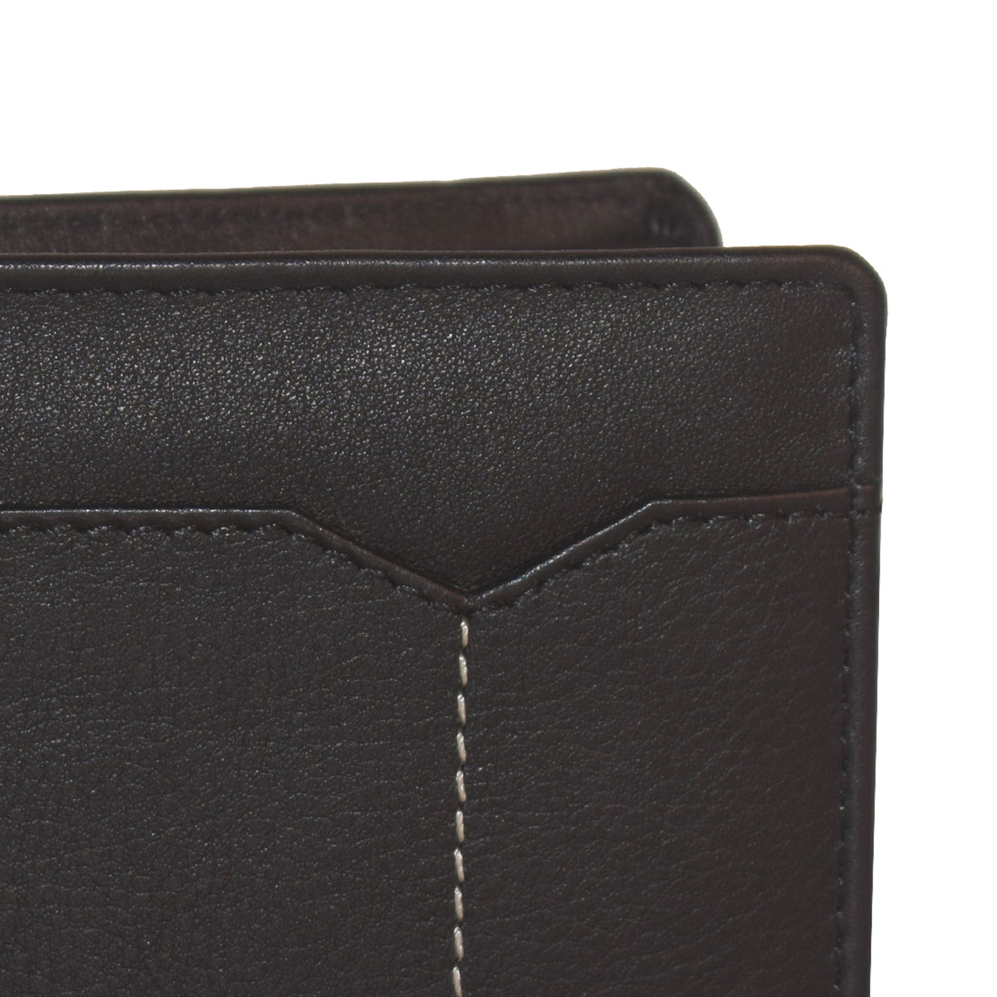 Livinwise Men's Premium Leather Bifold Wallet with Coin Pocket & V-Stitch Detail