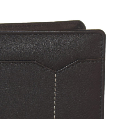 Livinwise Men's Premium Leather Bifold Wallet with Coin Pocket & V-Stitch Detail