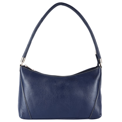 Livinwise Genuine Navy Blue Leather Shoulder Bag for Women