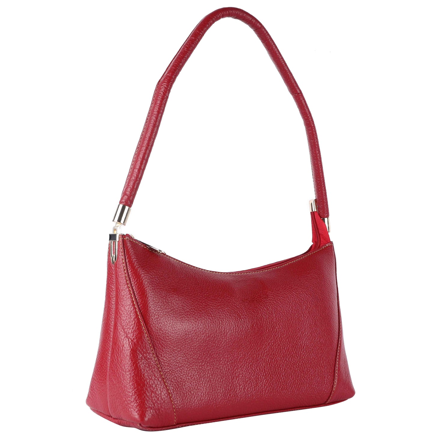 Livinwise Genuine Red Leather Shoulder Bag for Women