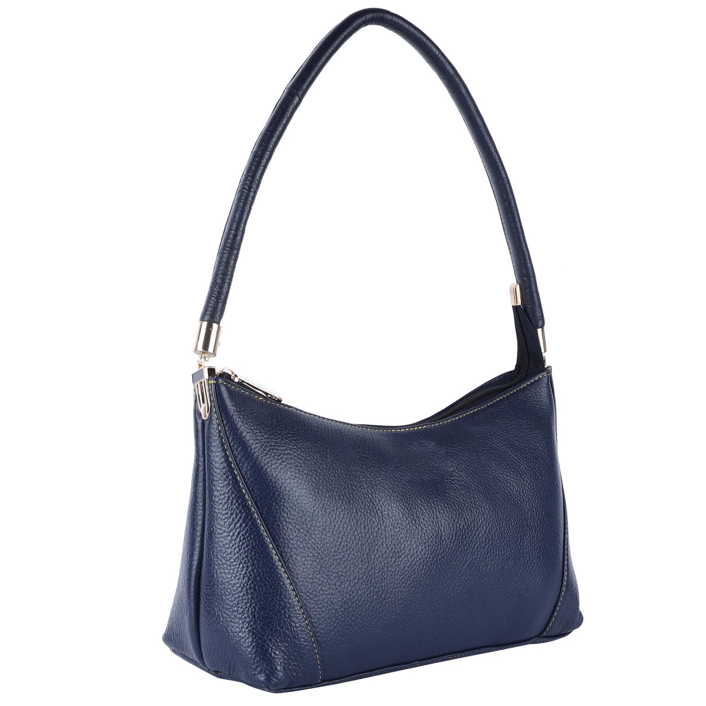Livinwise Genuine Navy Blue Leather Shoulder Bag for Women