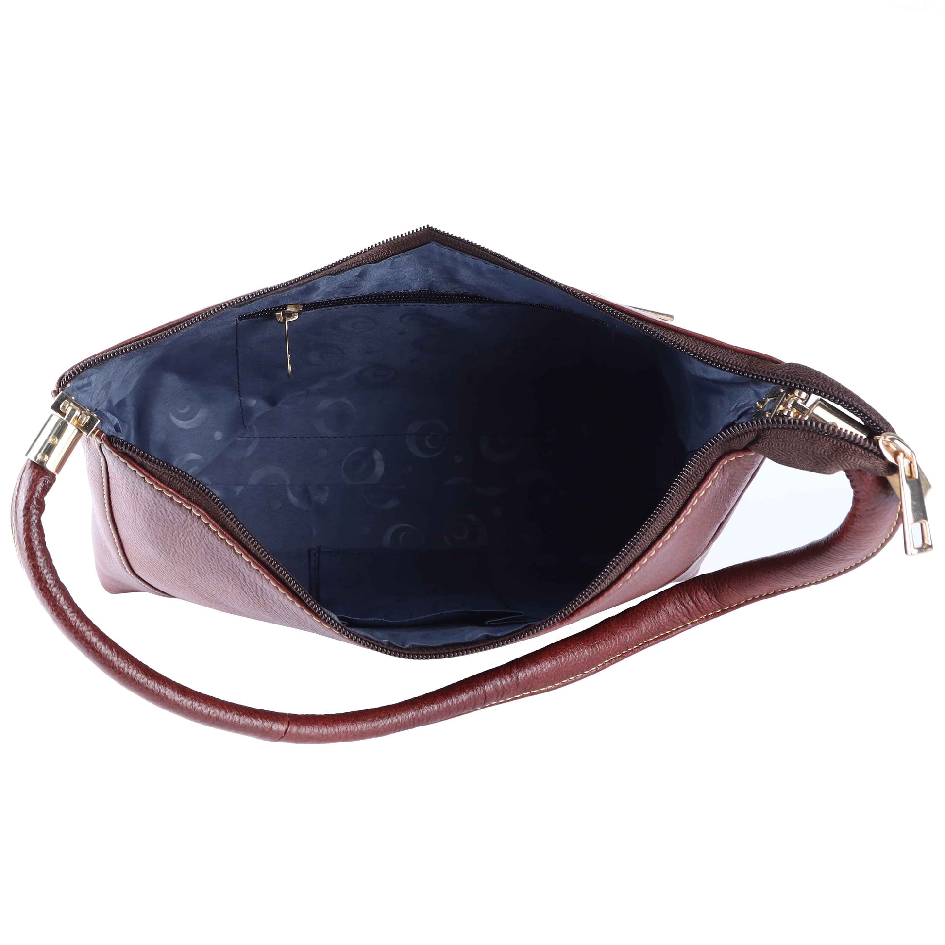 Livinwise Genuine Mahogany Leather Shoulder Bag for Women