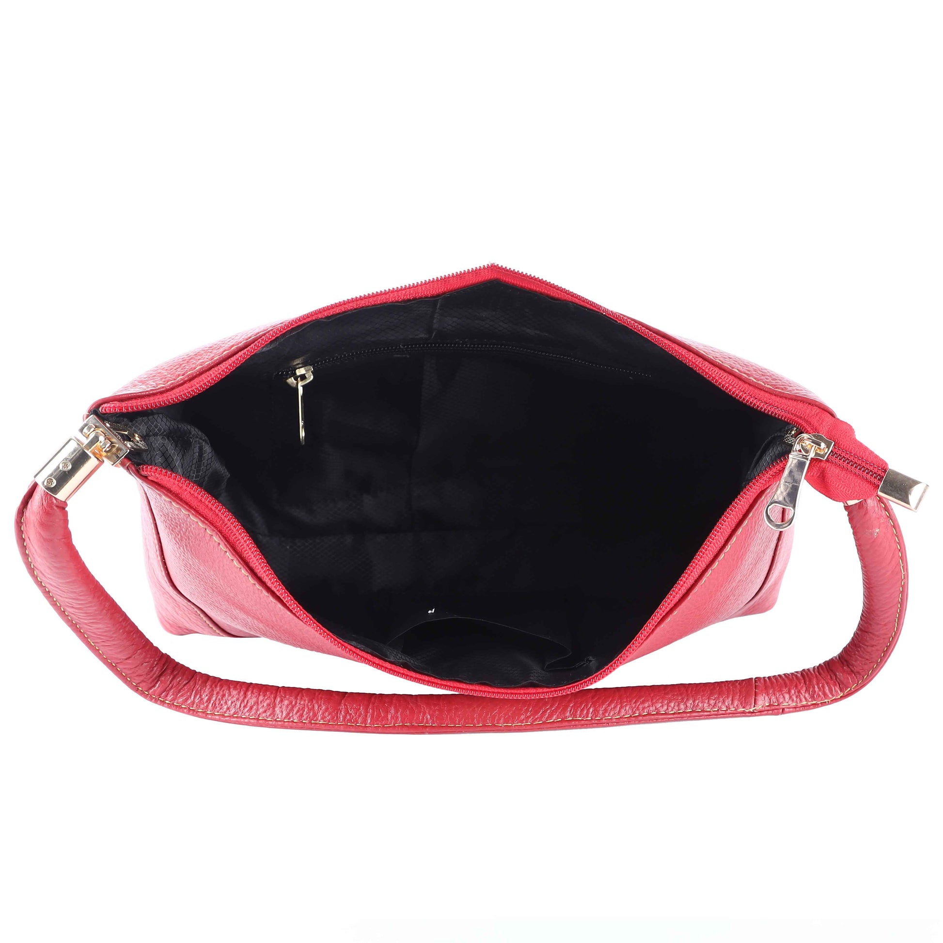 Livinwise Genuine Red Leather Shoulder Bag for Women