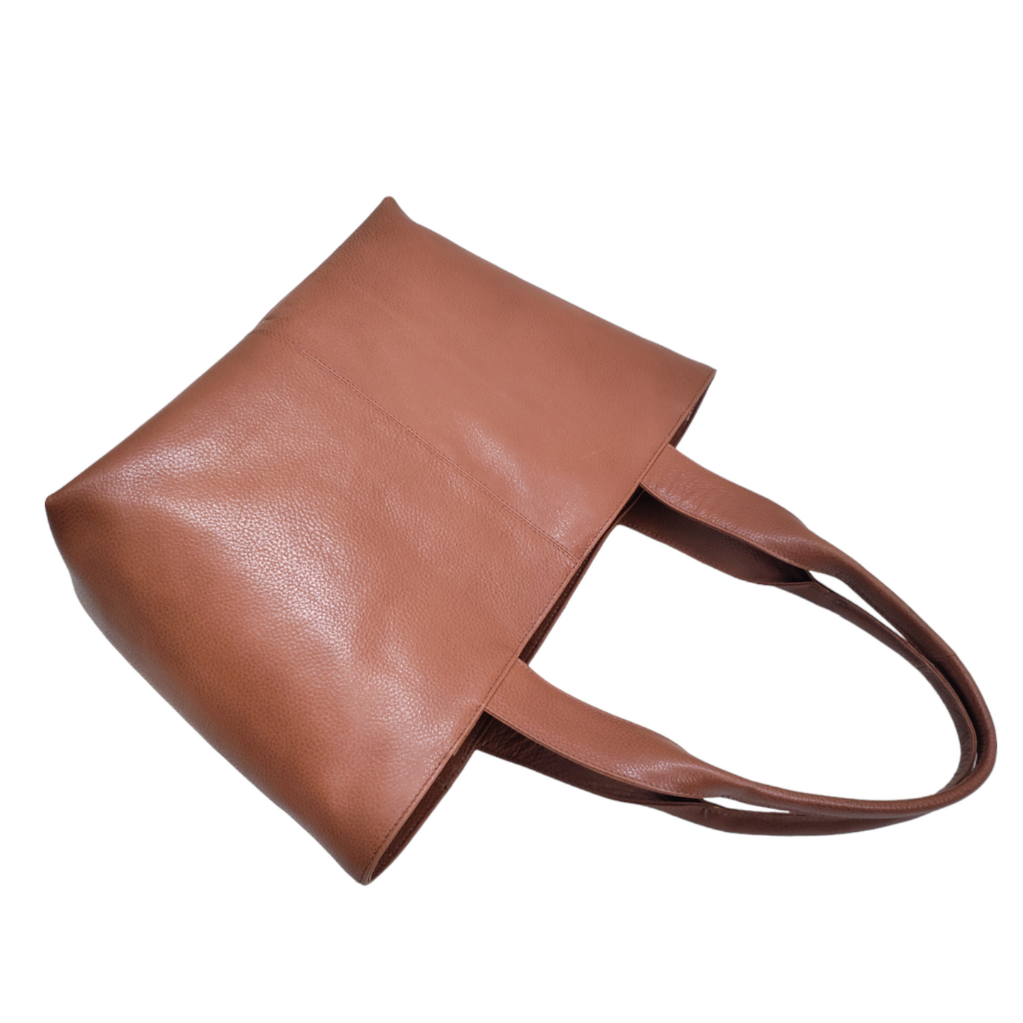Livinwise Genuine Tan Leather Large Everyday Tote Bag
