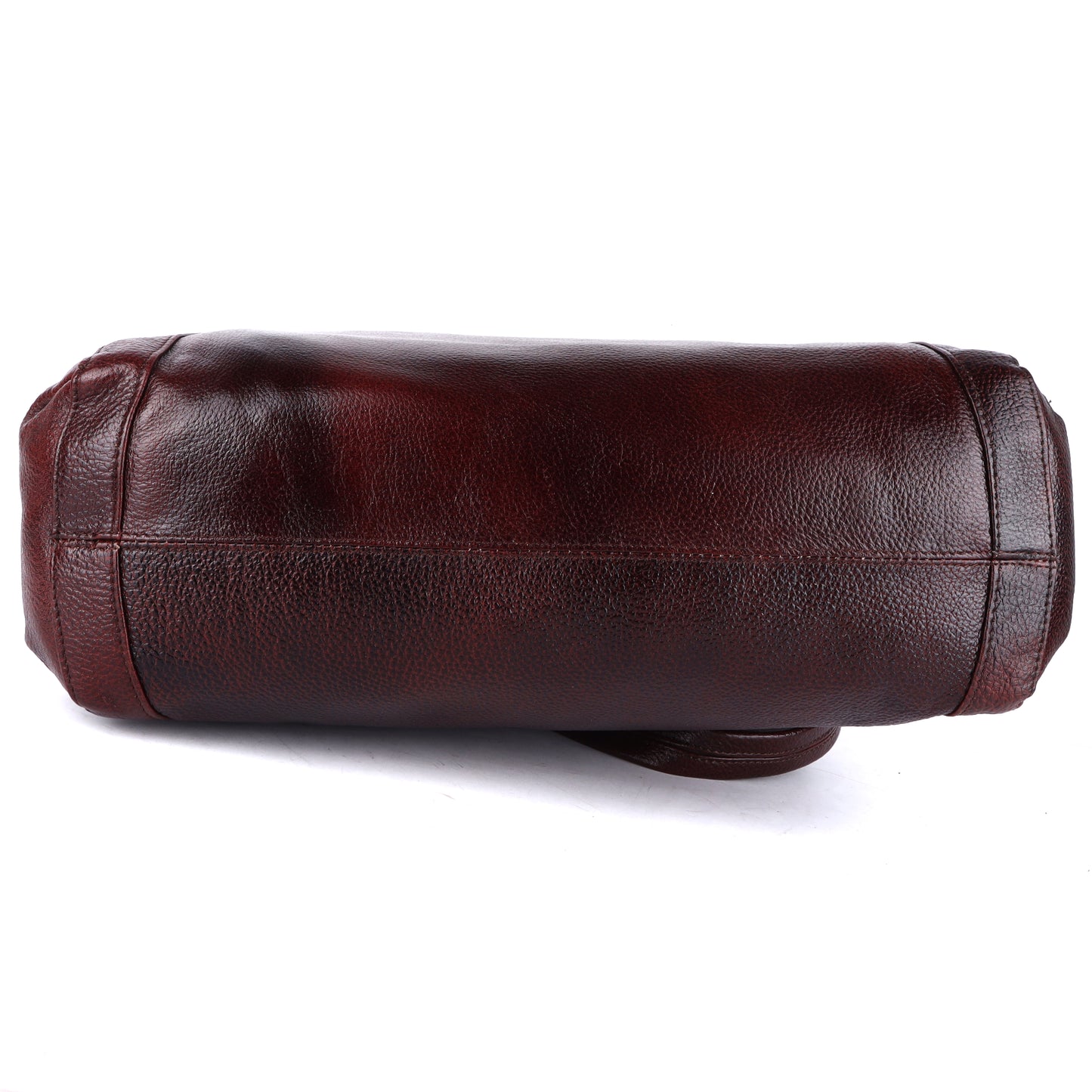 Livinwise Genuine Mahogany Leather Belted Tote Bag for Women