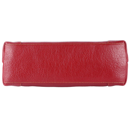 Livinwise Genuine Red Leather Shoulder Bag for Women