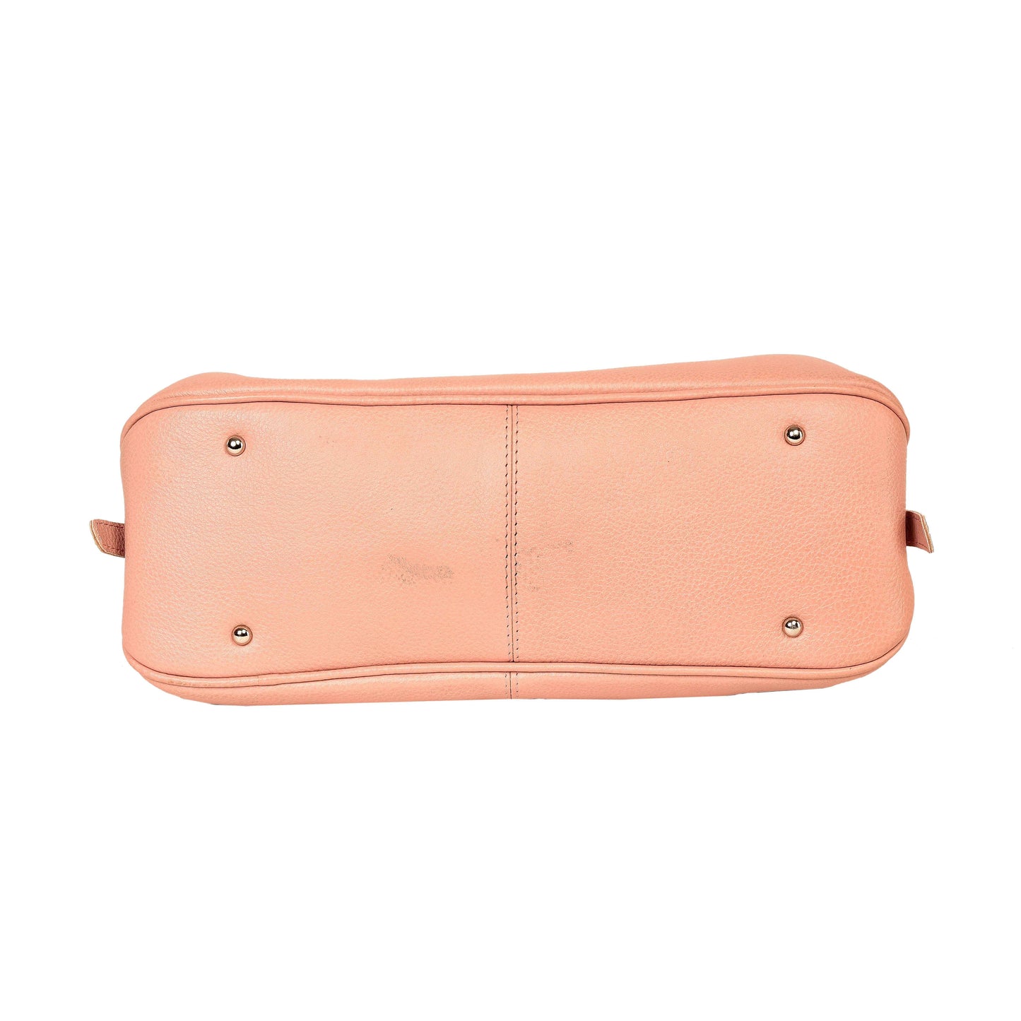 Livinwise Genuine Blush Leather Triple-Compartment Tote Bag