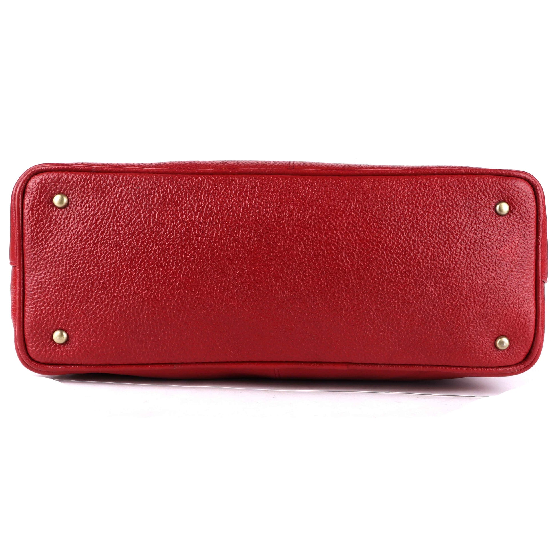 Livinwise Genuine Red Leather Tote Bag for Women