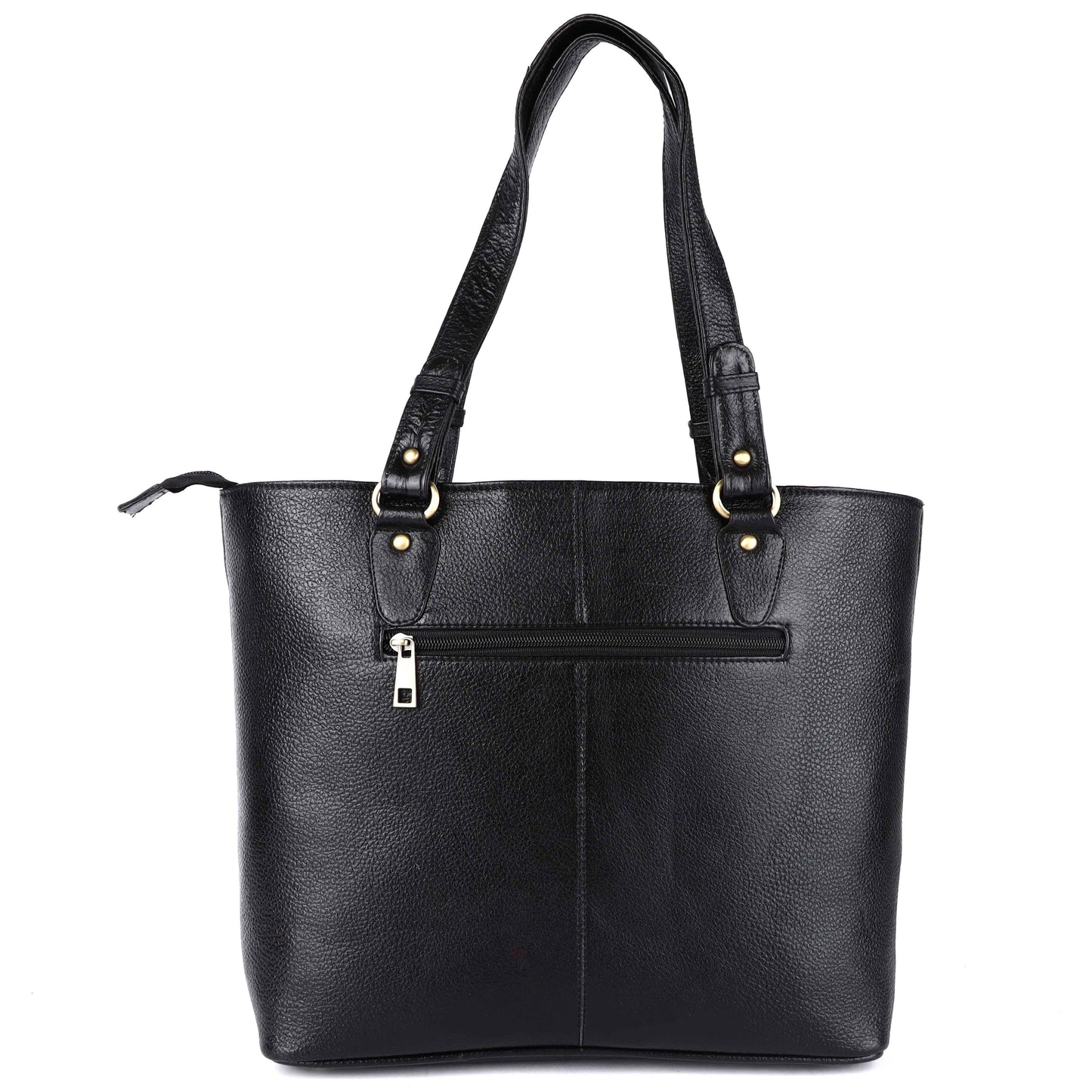 Livinwise Genuine Black Leather Tote Bag for Women