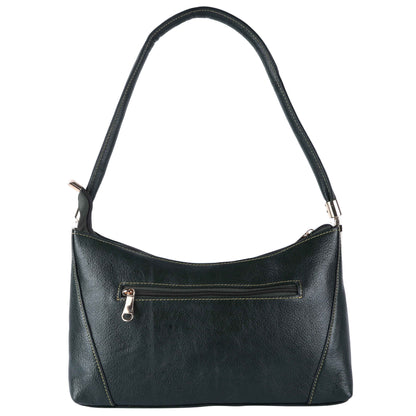 Livinwise Genuine Green Leather Shoulder Bag for Women