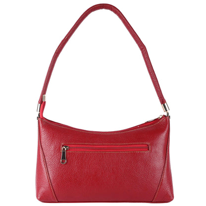 Livinwise Genuine Red Leather Shoulder Bag for Women